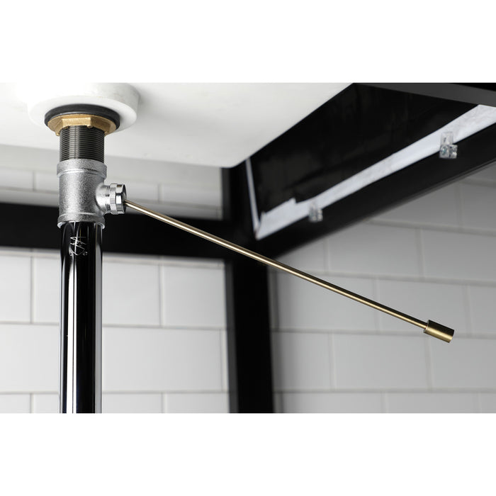 Kingston Concord KS8103 Brass Pop-Up Bathroom Sink Drain without Overflow, 22 Gauge, Antique Brass