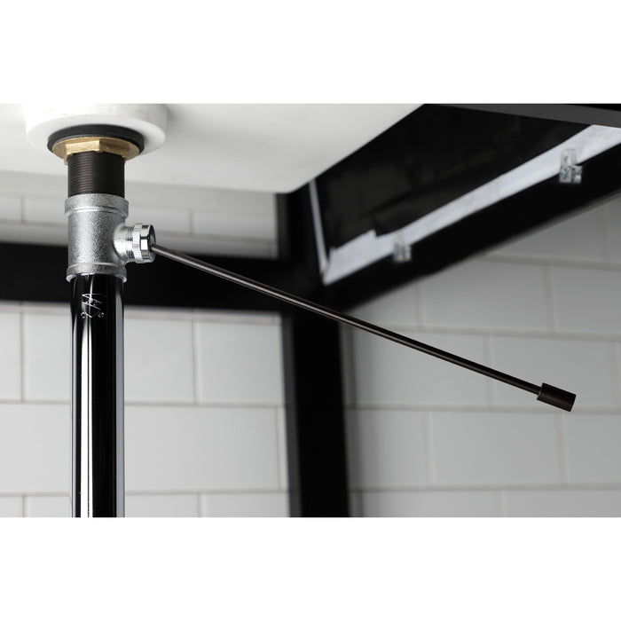 Kingston Concord KS8105 Brass Pop-Up Bathroom Sink Drain without Overflow, 22 Gauge, Oil Rubbed Bronze