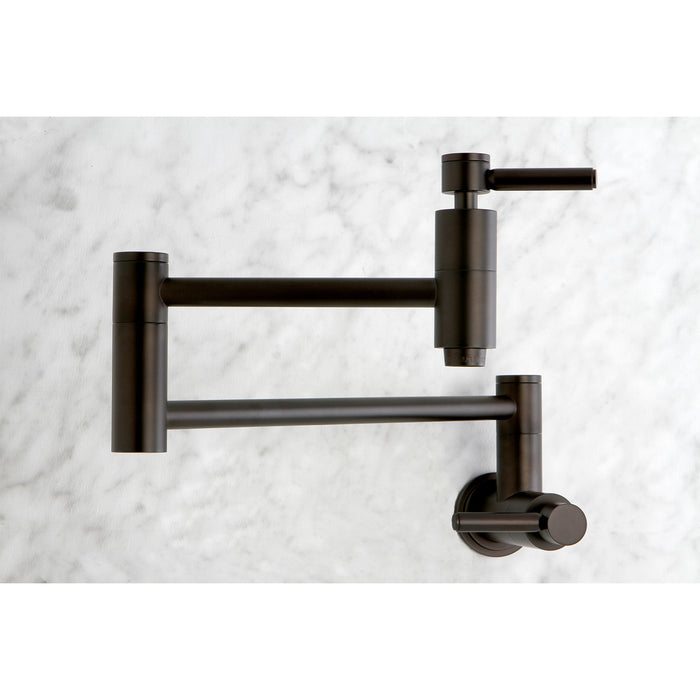 Kingston Sona KS8105DL - Concord Two-Handle 1-Hole Wall Mount Pot Filler Faucet, Oil Rubbed Bronze