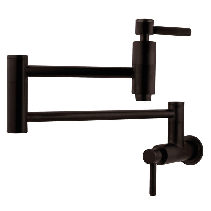 Kingston Sona KS8105DL - Concord Two-Handle 1-Hole Wall Mount Pot Filler Faucet, Oil Rubbed Bronze