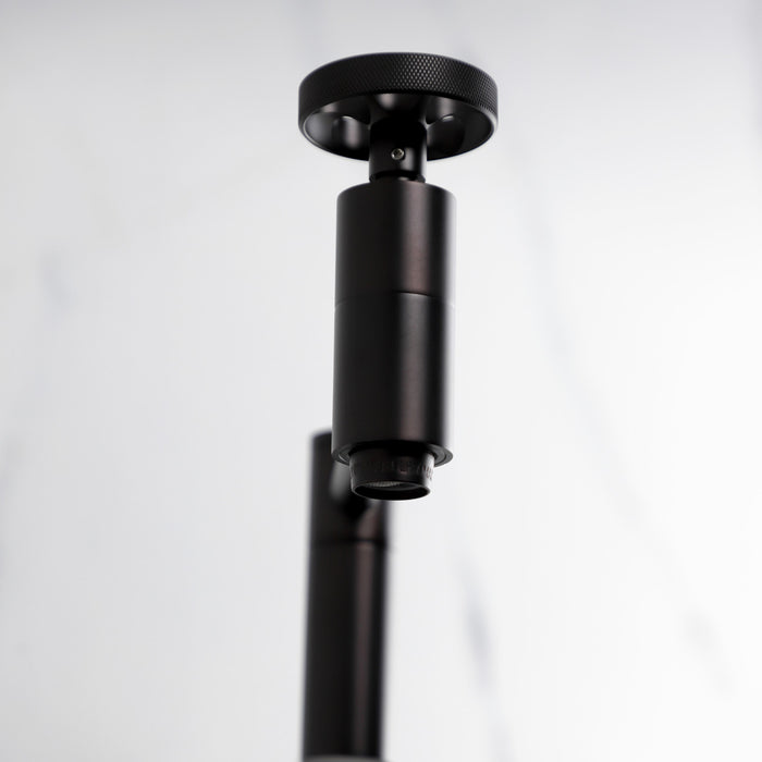 Kingston Sona KS8105RKZ - Wendell Two-Handle 1-Hole Wall Mount Pot Filler Faucet with Knurled Handle, Oil Rubbed Bronze