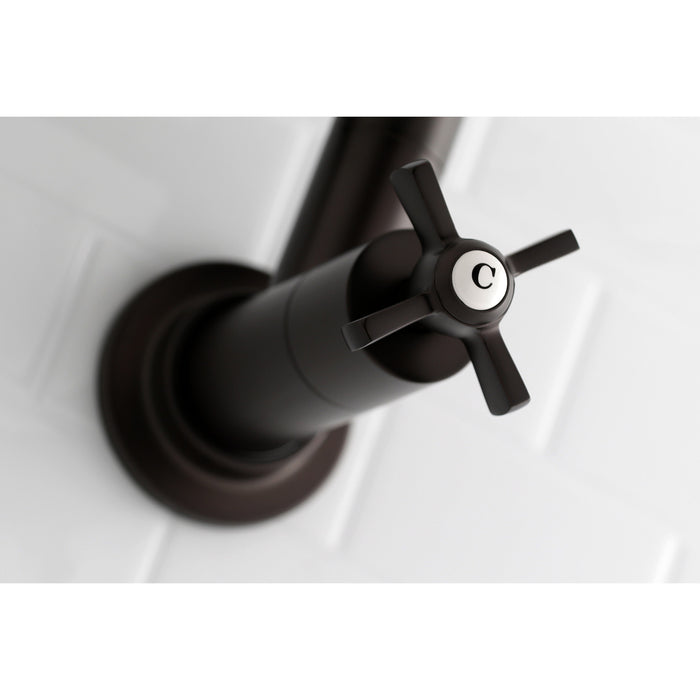 Kingston Sona KS8105ZX - Millennium Two-Handle 1-Hole Wall Mount Pot Filler Faucet, Oil Rubbed Bronze