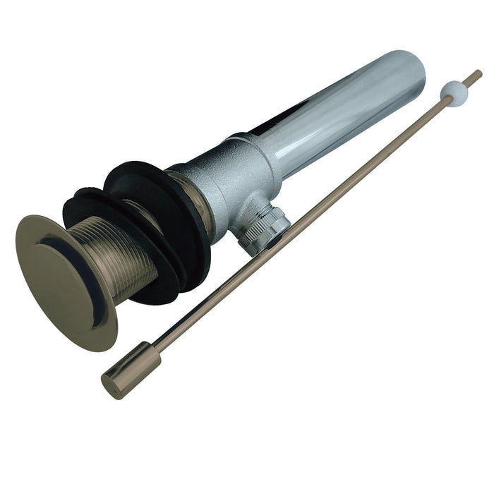 Kingston Concord KS8108 Brass Pop-Up Bathroom Sink Drain without Overflow, 22 Gauge, Brushed Nickel