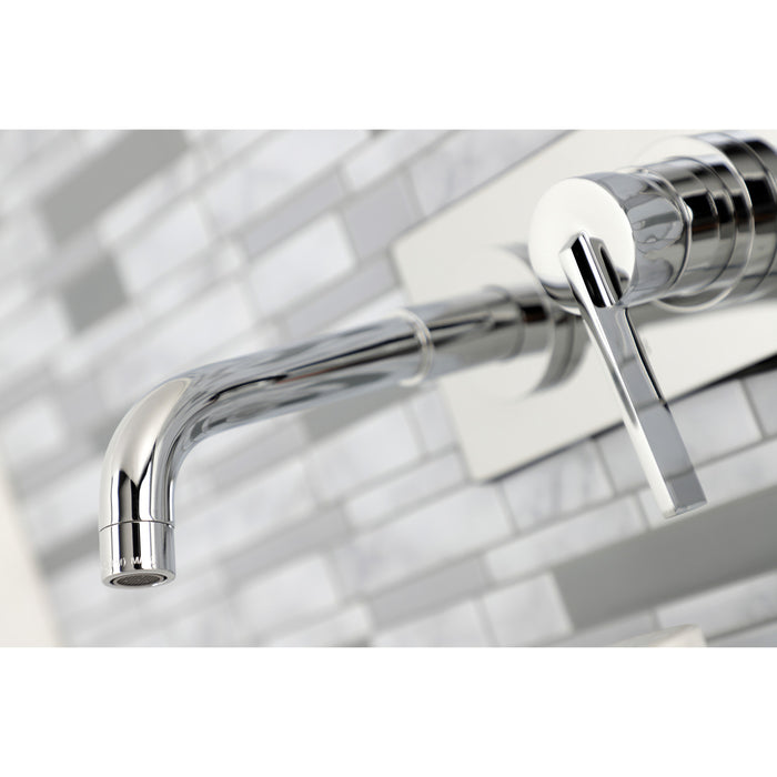Kingston Sona KS8111CTL - Continental Single-Handle 2-Hole Wall Mount Bathroom Faucet, Polished Chrome