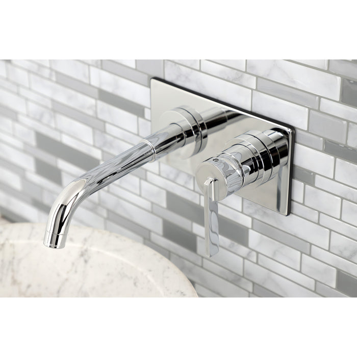 Kingston Sona KS8111CTL - Continental Single-Handle 2-Hole Wall Mount Bathroom Faucet, Polished Chrome