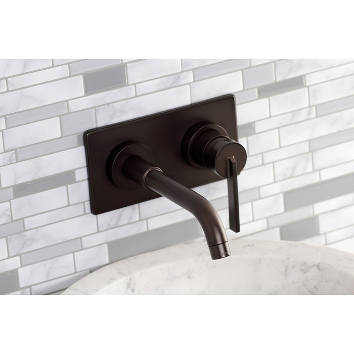 Kingston Sona KS8115CTL - Continental Single-Handle 2-Hole Wall Mount Bathroom Faucet, Oil Rubbed Bronze