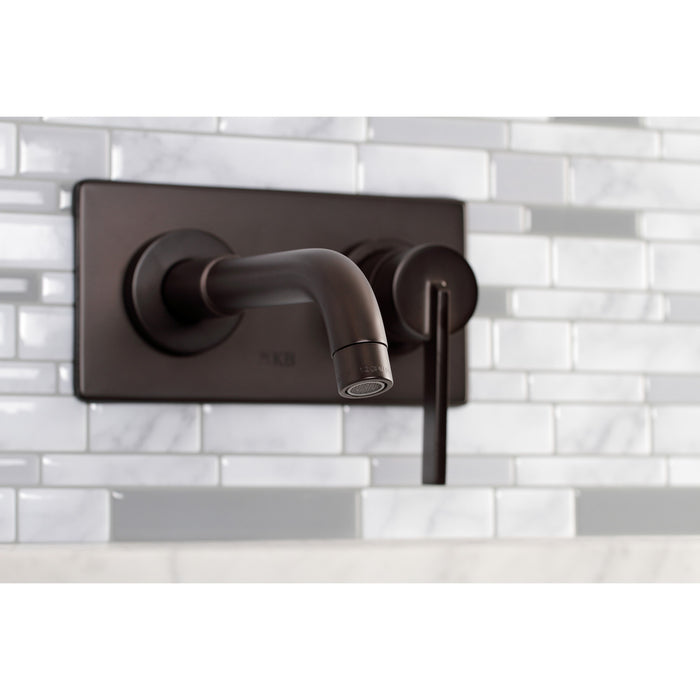 Kingston Sona KS8115CTL - Continental Single-Handle 2-Hole Wall Mount Bathroom Faucet, Oil Rubbed Bronze
