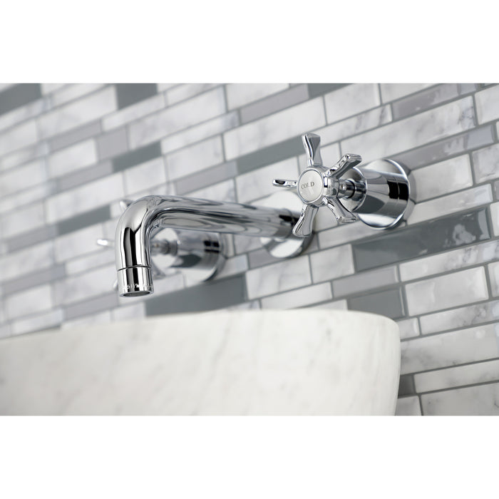 Hamilton KS8121NX Two-Handle 3-Hole Wall Mount Bathroom Faucet, Polished Chrome