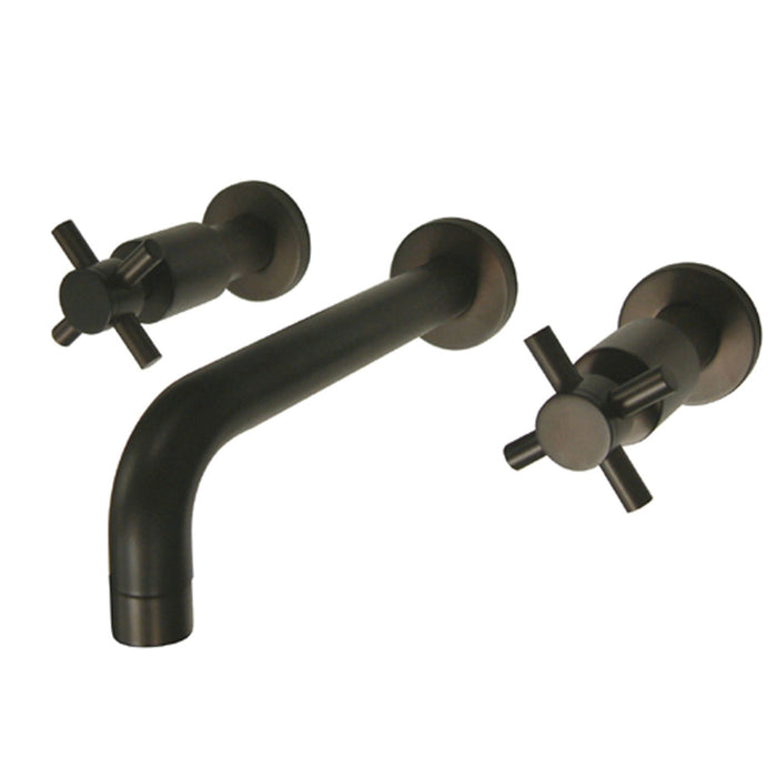Kingston Sona KS8125DX - Concord Double-Handle 3-Hole Wall Mount Bathroom Faucet, Oil Rubbed Bronze
