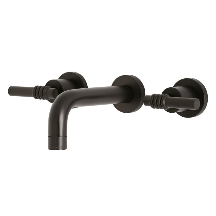 Kingston Sona KS8125ML - Milano Double-Handle 3-Hole Wall Mount Bathroom Faucet, Oil Rubbed Bronze