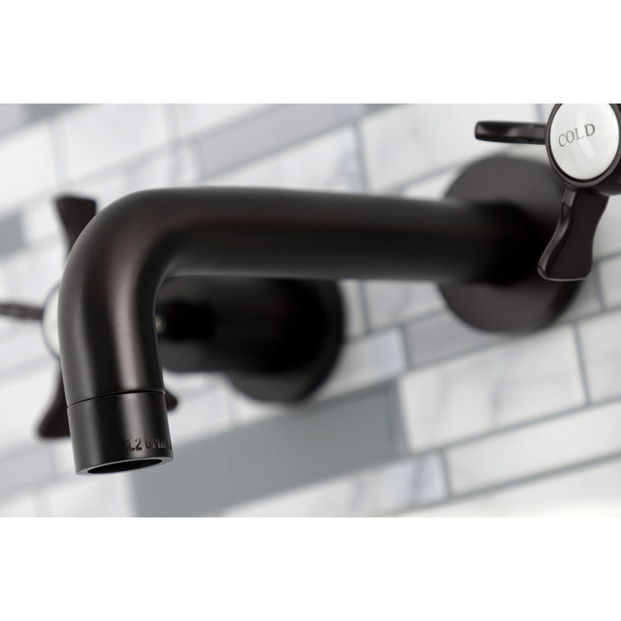 Kingston Sona KS8125NX - Hamilton Double-Handle 3-Hole Wall Mount Bathroom Faucet, Oil Rubbed Bronze