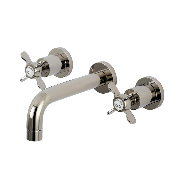 Kingston Sona KS8126BEX - Essex Double-Handle 3-Hole Wall Mount Bathroom Faucet, Polished Nickel