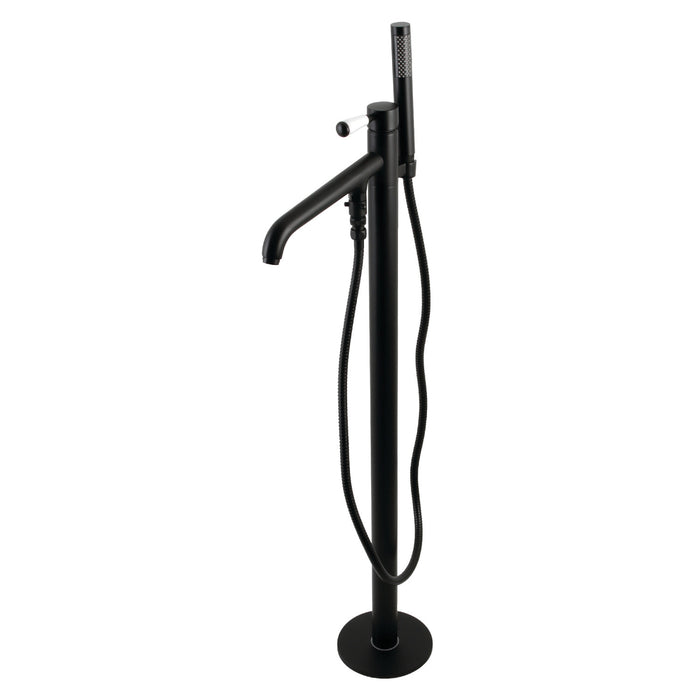 Kingston Tulare KS8130DPL - Paris Single-Handle 1-Hole Freestanding Tub Faucet, Matte Black