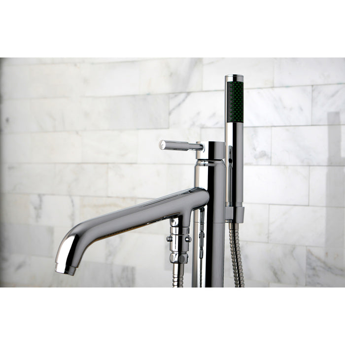 Kingston Sona KS8131DL - Concord Single-Handle 1-Hole Freestanding Tub Faucet with Hand Shower, Polished Chrome