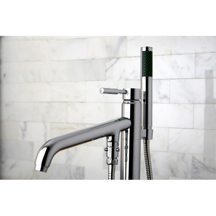 Kingston Sona KS8131DL - Concord Single-Handle 1-Hole Freestanding Tub Faucet with Hand Shower, Polished Chrome