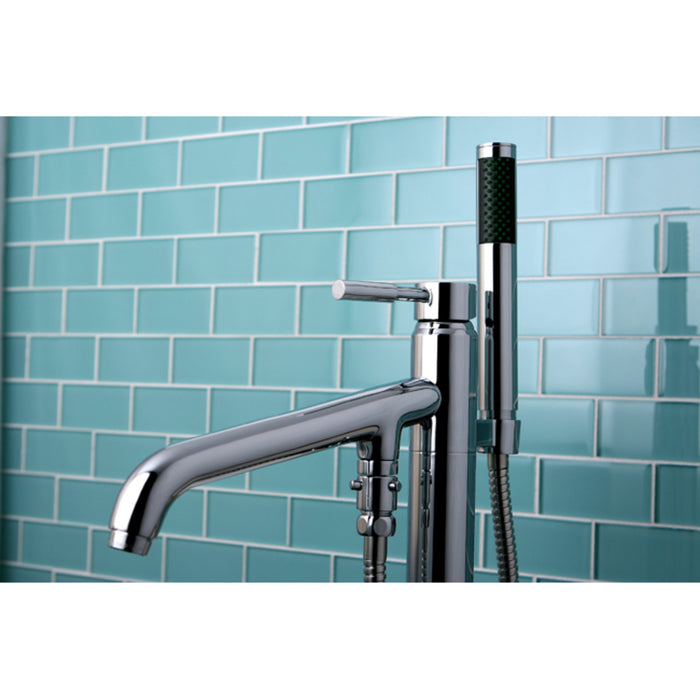 Kingston Sona KS8131DL - Concord Single-Handle 1-Hole Freestanding Tub Faucet with Hand Shower, Polished Chrome