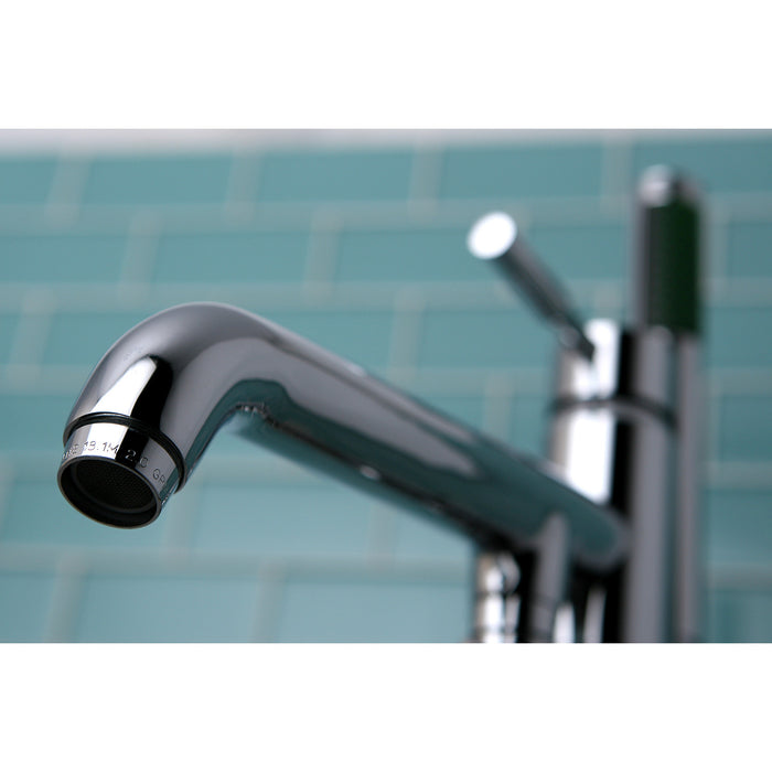 Kingston Sona KS8131DL - Concord Single-Handle 1-Hole Freestanding Tub Faucet with Hand Shower, Polished Chrome