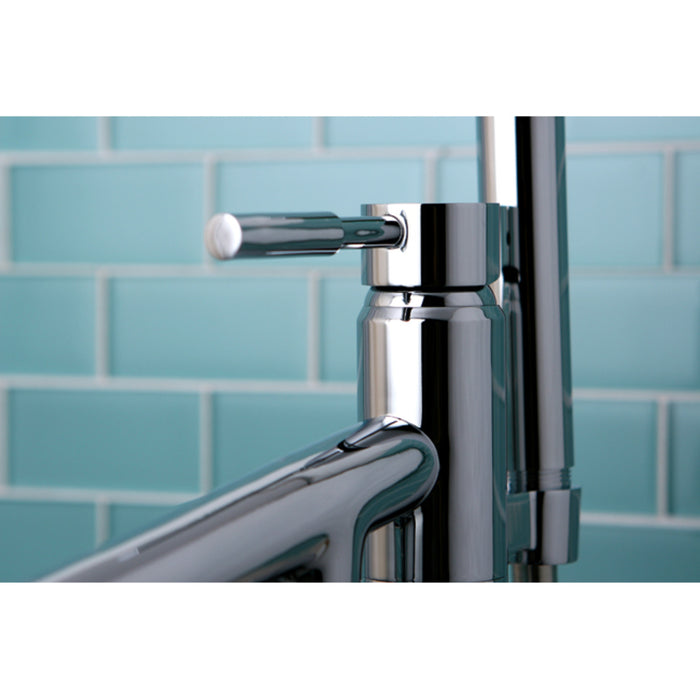 Kingston Sona KS8131DL - Concord Single-Handle 1-Hole Freestanding Tub Faucet with Hand Shower, Polished Chrome