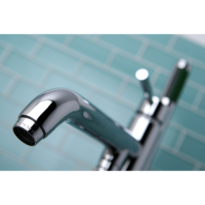 Kingston Sona KS8131DL - Concord Single-Handle 1-Hole Freestanding Tub Faucet with Hand Shower, Polished Chrome