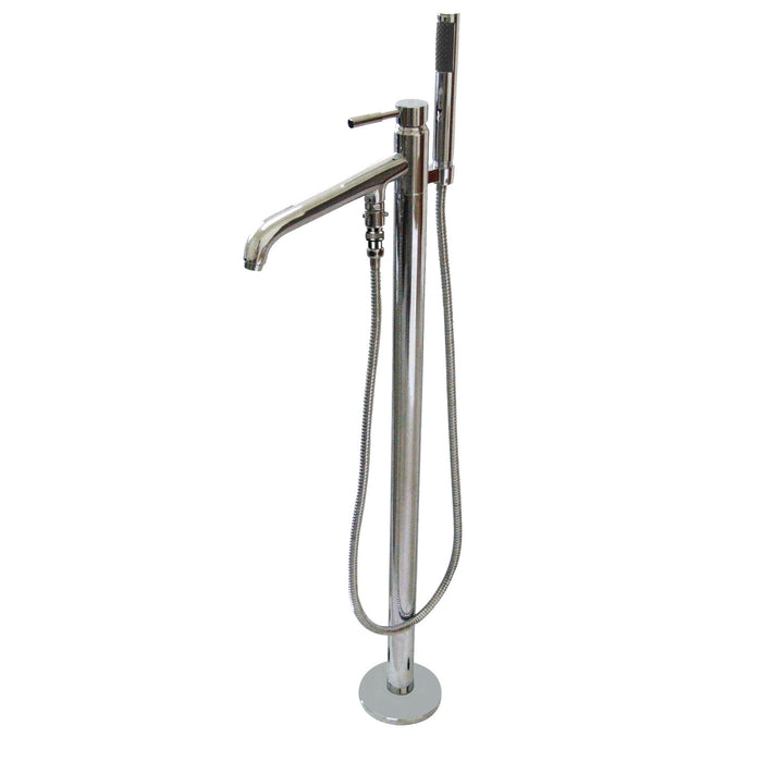 Kingston Sona KS8131DL - Concord Single-Handle 1-Hole Freestanding Tub Faucet with Hand Shower, Polished Chrome