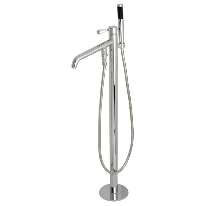 Kingston Tulare KS8131DPL - Paris Single-Handle 1-Hole Freestanding Tub Faucet, Polished Chrome