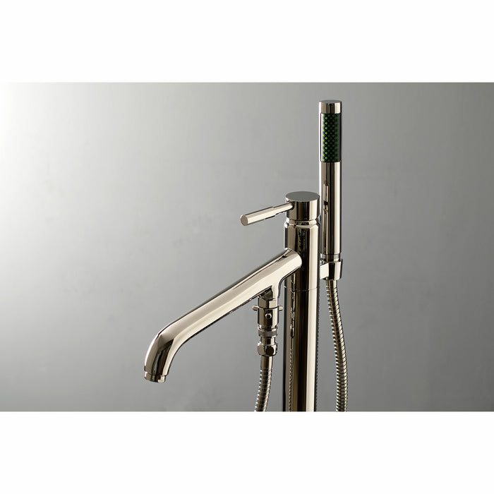 Kingston Sona KS8136DL - Concord Single-Handle 1-Hole Freestanding Tub Faucet with Hand Shower, Polished Nickel