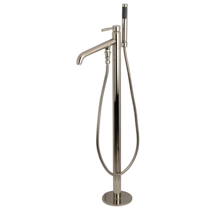 Kingston Sona KS8136DL - Concord Single-Handle 1-Hole Freestanding Tub Faucet with Hand Shower, Polished Nickel
