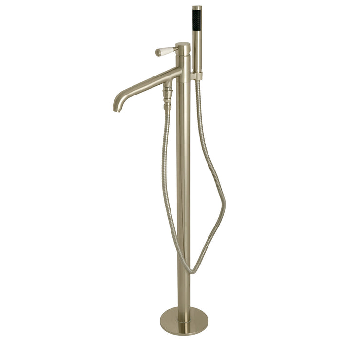 Kingston Tulare KS8138DPL - Paris Single-Handle 1-Hole Freestanding Tub Faucet, Brushed Nickel