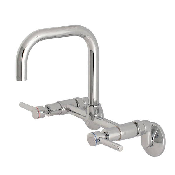 Kingston Brass KF3315SN Straight Stop Valve - 3/8 FIP X 3/8 OD Comp, Brushed Nickel