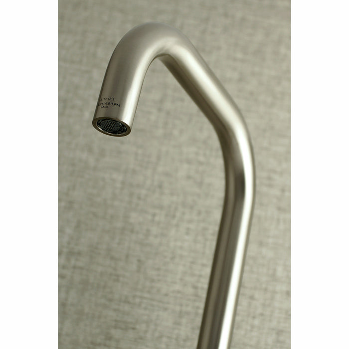 Concord KS813SN Double-Handle 2-Hole Wall-Mount Bridge Kitchen Faucet, Brushed Nickel