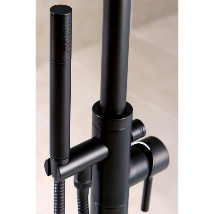 Kingston Sona KS8155DL - Concord Single-Handle 1-Hole Freestanding Tub Faucet with Hand Shower, Oil Rubbed Bronze