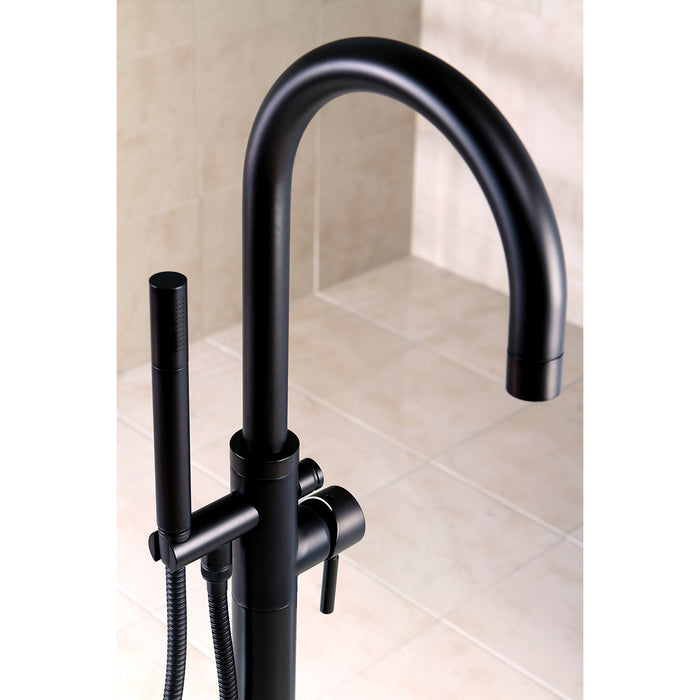 Kingston Sona KS8155DL - Concord Single-Handle 1-Hole Freestanding Tub Faucet with Hand Shower, Oil Rubbed Bronze