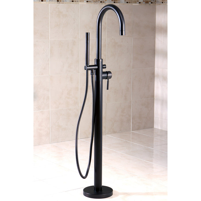 Kingston Sona KS8155DL - Concord Single-Handle 1-Hole Freestanding Tub Faucet with Hand Shower, Oil Rubbed Bronze