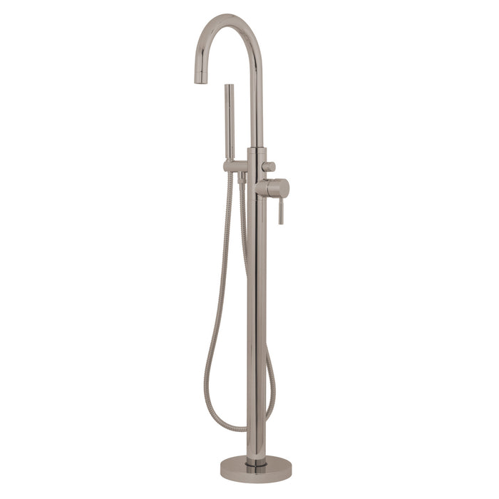 Kingston Sona KS8158DL - Concord Single-Handle 1-Hole Freestanding Tub Faucet with Hand Shower, Brushed Nickel