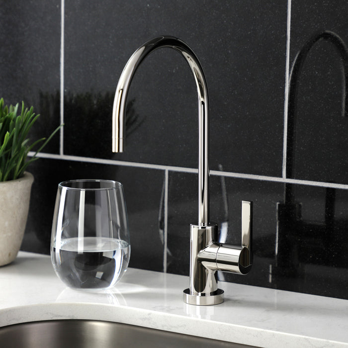 Kingston Sona KS8196CTL - Continental Single-Handle 1-Hole Deck Mount Water Filtration Faucet, Polished Nickel