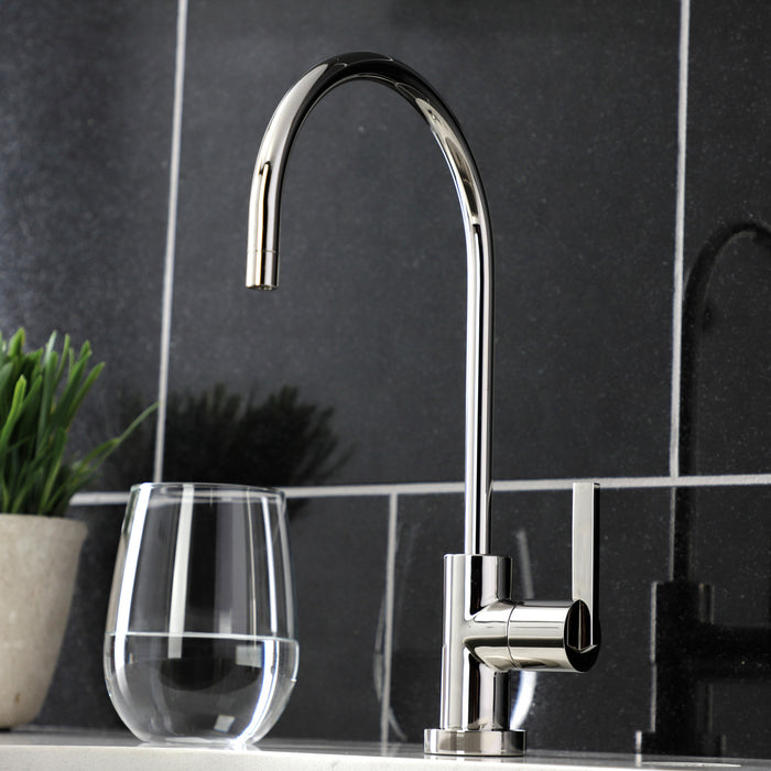 Kingston Sona KS8196CTL - Continental Single-Handle 1-Hole Deck Mount Water Filtration Faucet, Polished Nickel
