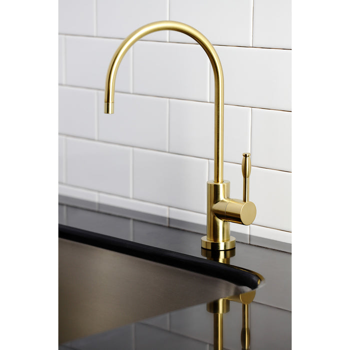 Kingston Sona KS8197NKL - Nustudio Single-Handle 1-Hole Deck Mount Water Filtration Faucet, Brushed Brass