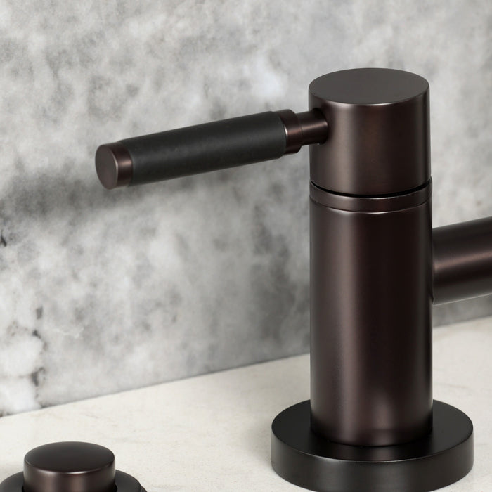 Kingston Sona KS8255DKLBS - Kaiser Two-Handle 4-Hole Deck Mount Bridge Kitchen Faucet with Brass Sprayer, Oil Rubbed Bronze