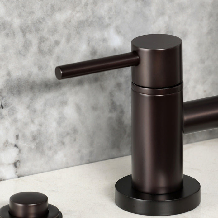 Kingston Sona KS8265DLBS - Concord Two-Handle 4-Hole Deck Mount Bridge Kitchen Faucet with Brass Sprayer, Oil Rubbed Bronze