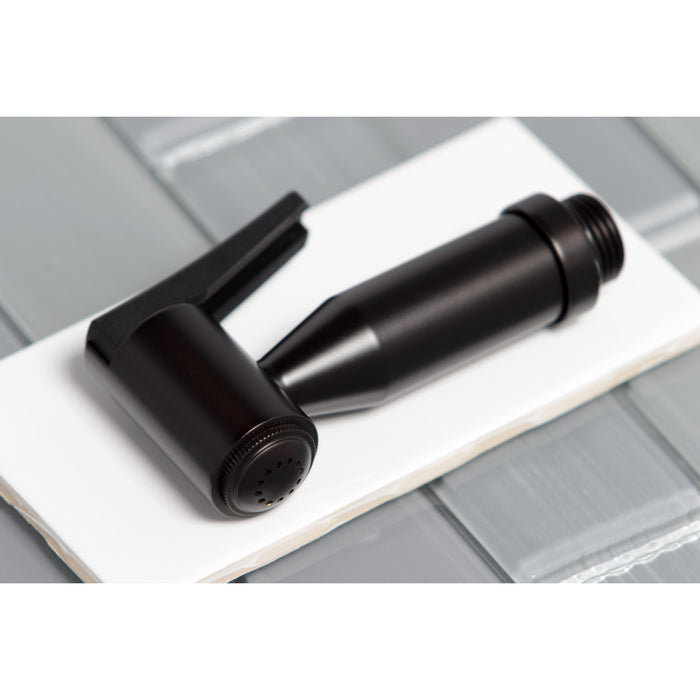 Concord KS8275DLBS Two-Handle 4-Hole Deck Mount Bridge Kitchen Faucet with Brass Sprayer, Oil Rubbed Bronze