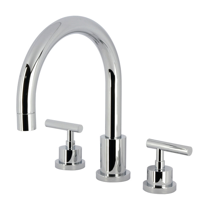 Kingston Sona KS8321CML - Manhattan Two-Handle 3-Hole Deck Mount Roman Tub Faucet, Polished Chrome