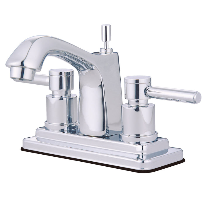Kingston Tulare KS8641DL - Concord Double-Handle 3-Hole Deck Mount 4-Inch Centerset Bathroom Faucet with Brass Pop-Up, Polished Chrome