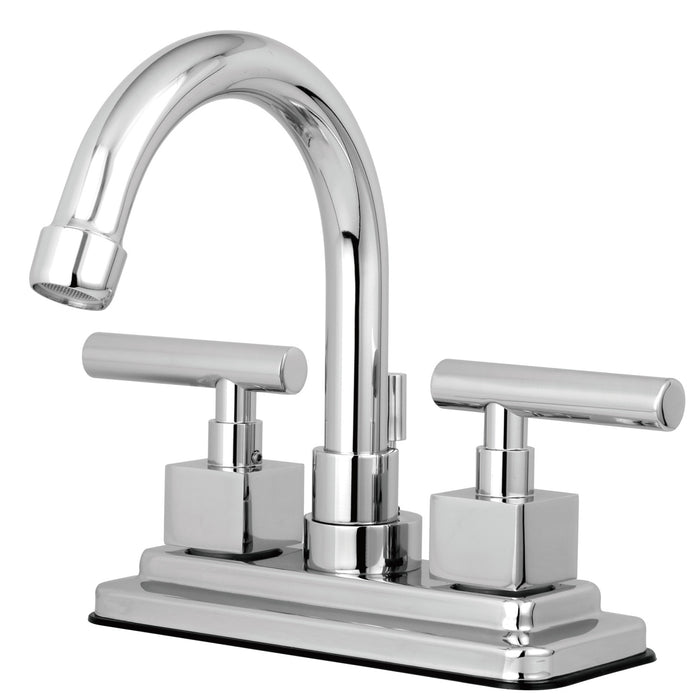 Kingston Sona KS8661CQL - Claremont Double-Handle 3-Hole Deck Mount 4-Inch Centerset Bathroom Faucet with Brass Pop-Up, Polished Chrome