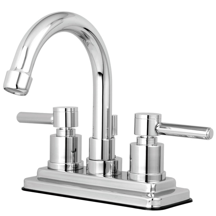 Kingston Sona KS8661DL - Concord Double-Handle 3-Hole Deck Mount 4-Inch Centerset Bathroom Faucet with Brass Pop-Up, Polished Chrome