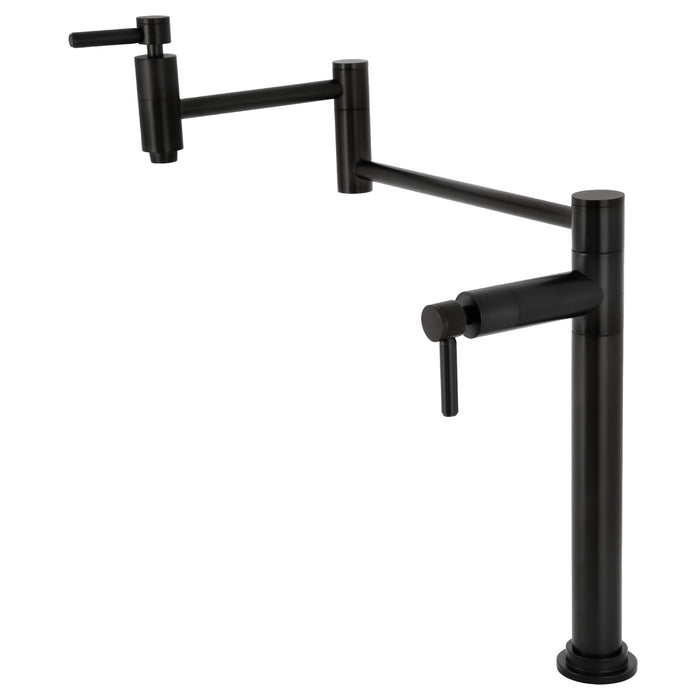 Kingston Sona KS8700DL - Concord Two-Handle 1-Hole Deck Mount Pot Filler Faucet, Matte Black