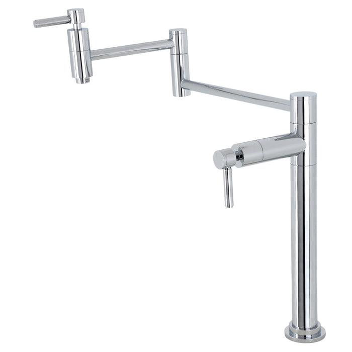 Kingston Sona KS8701DL - Concord Two-Handle 1-Hole Deck Mount Pot Filler Faucet, Polished Chrome