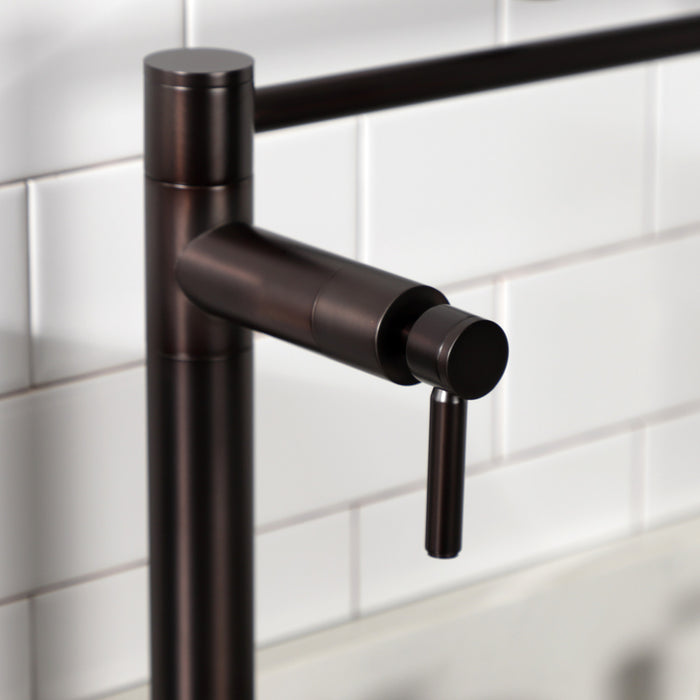 Kingston Sona KS8705DL - Concord Two-Handle 1-Hole Deck Mount Pot Filler Faucet, Oil Rubbed Bronze