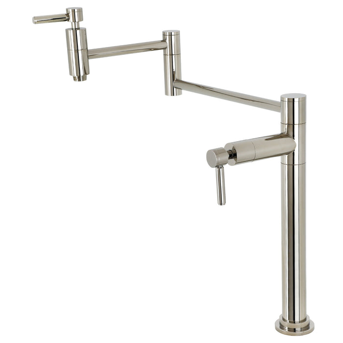 Kingston Sona KS8706DL - Concord Two-Handle 1-Hole Deck Mount Pot Filler Faucet, Polished Nickel