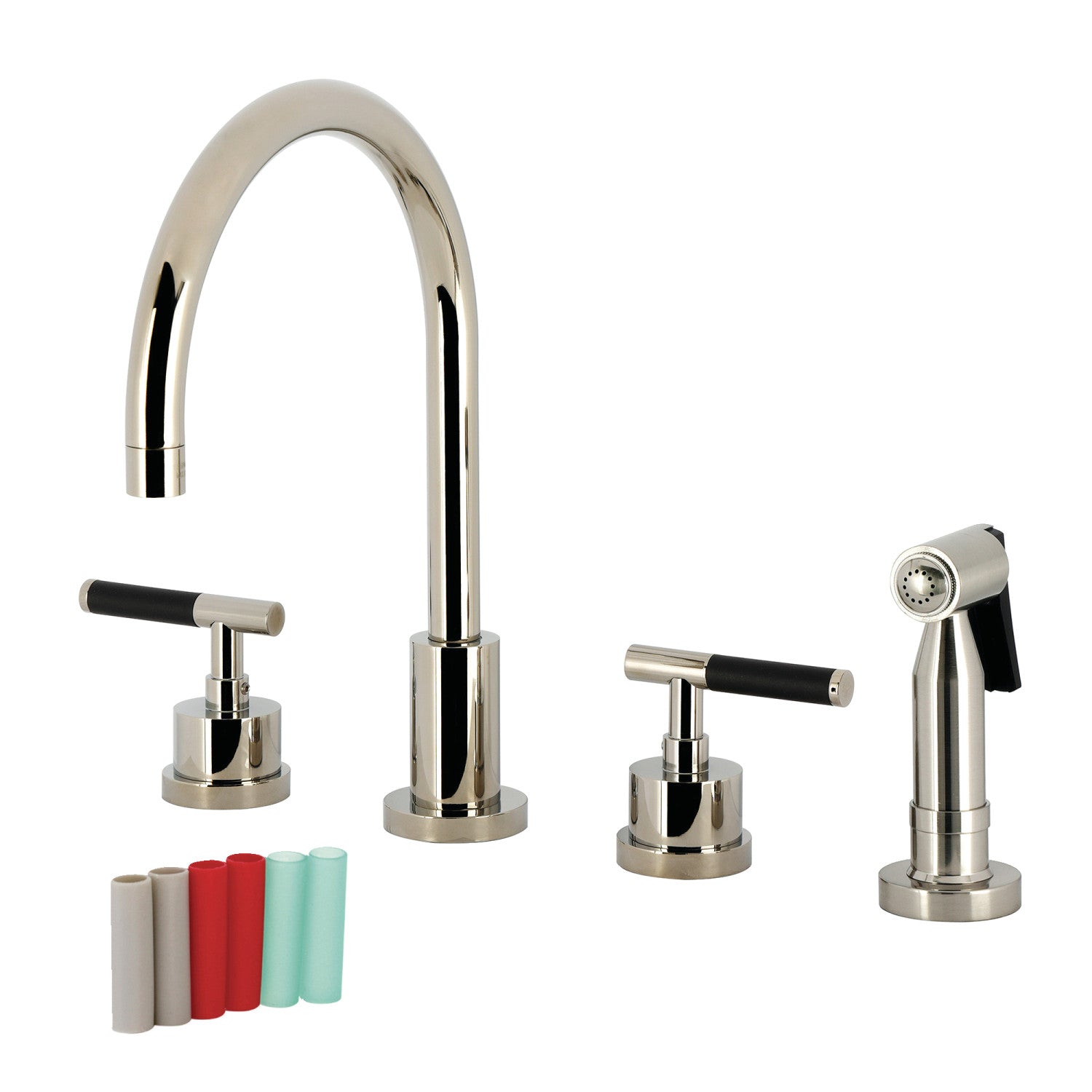Kingston Sona KS8726CKLBS - Kaiser Double-Handle 4-Hole Widespread