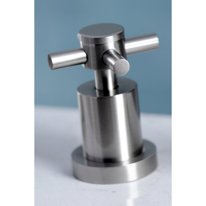 Kingston Sona KS8728DXLS - Concord Double-Handle 3-Hole Widespread Kitchen Faucet, Brushed Nickel